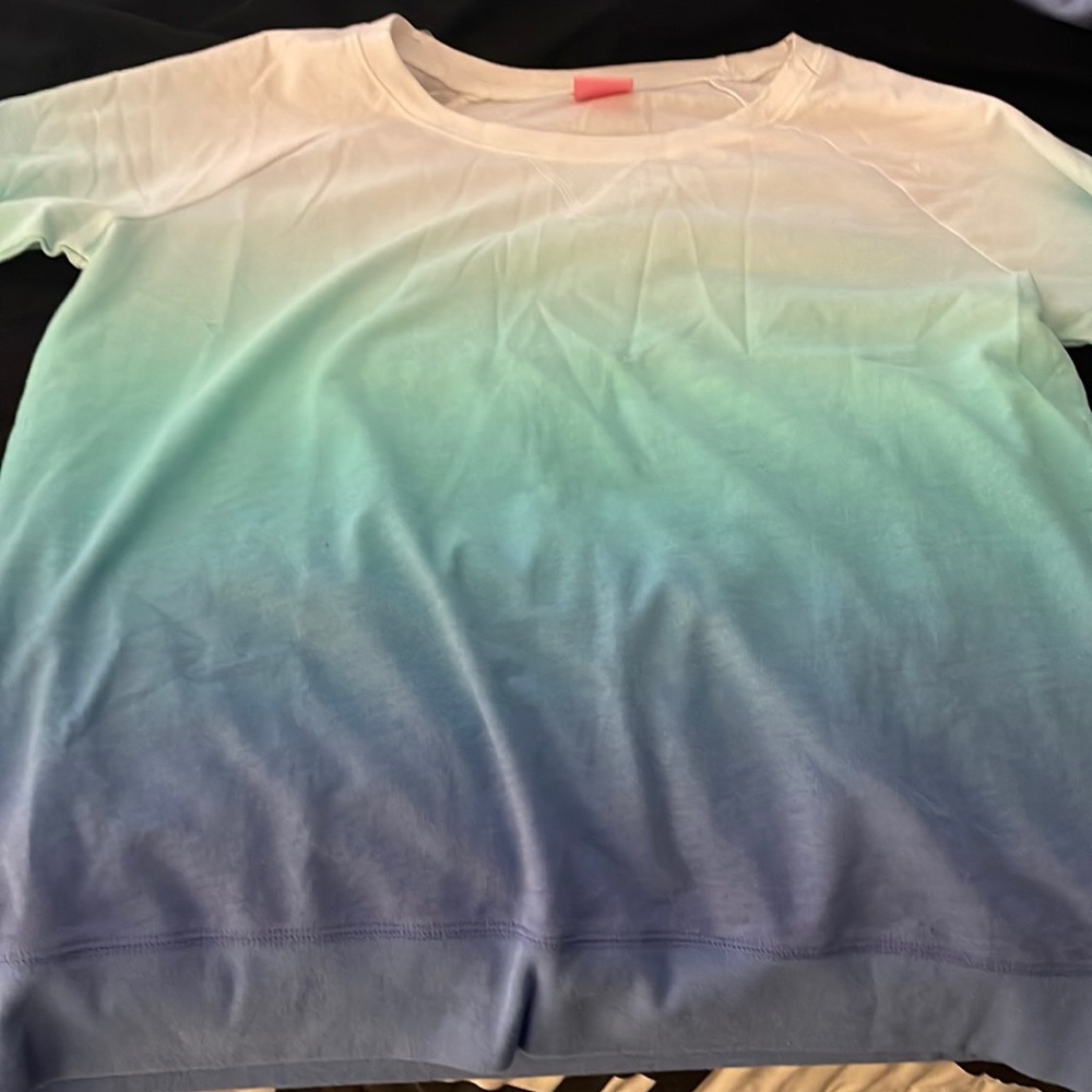 Ombre blue sweatshirt